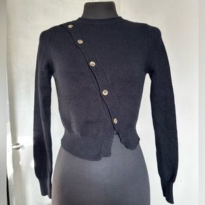 Forever 21 cross body button knit top sweater top